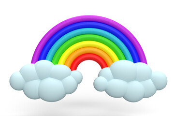 rainbow and clouds