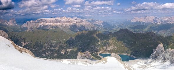 Veduta delle Dolomiti - obrazy, fototapety, plakaty