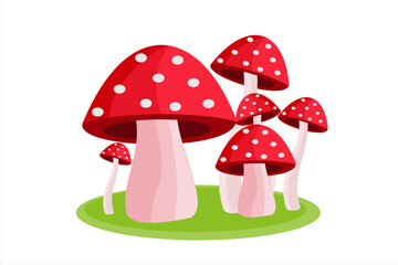 Set of mushrooms. Collection of different mushrooms. Mushrooms vector illustration © Edy