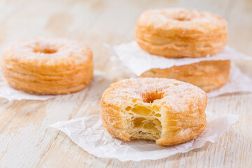 Cronuts - delicious fusion of croissant and donut
