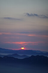 북한산 일출 여명