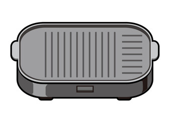 焼き肉プレートのイラスト