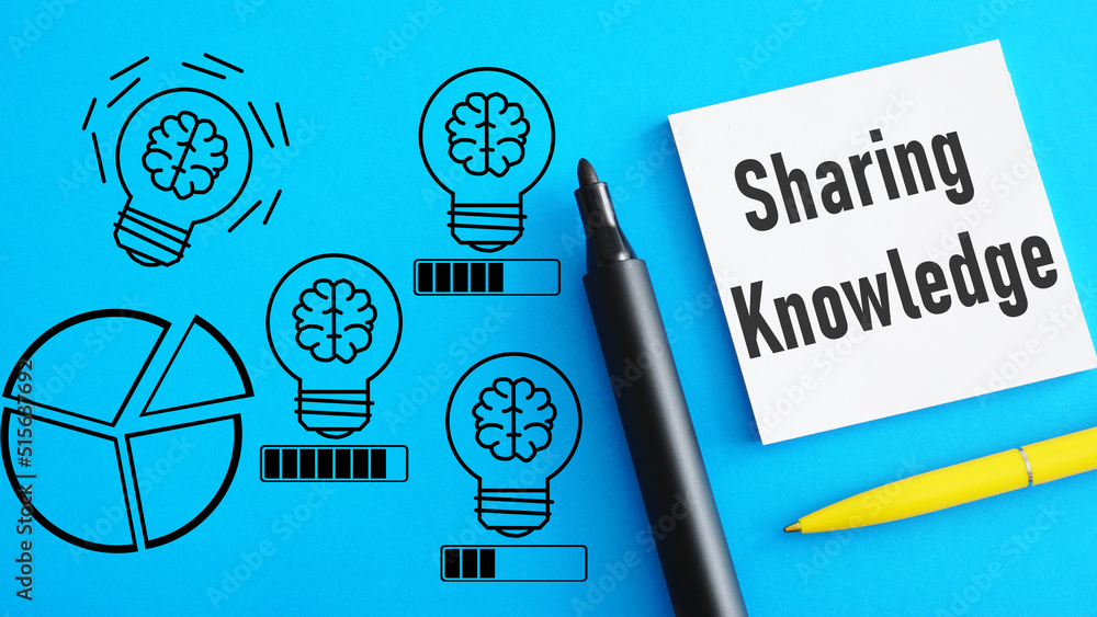 Poster Sharing Knowledge is shown using the text