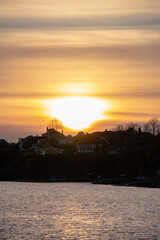 Naklejka premium Norwegian sunset