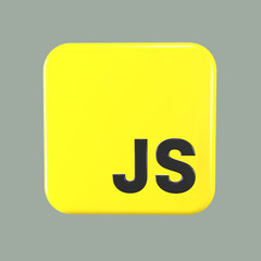 Stylized 3D Javascript Icon Design