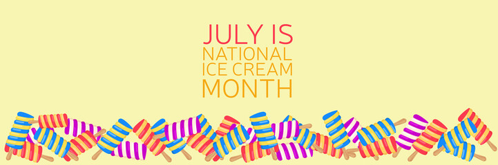 Happy National Ice Cream Day Illustration