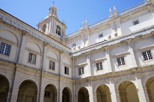 Church of S&atilde;o Vicente de Fora cloister, Libson, Portugal. July 2022