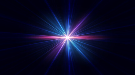 Fototapeta premium Abstract zoom movement speed of light. Technology movement. Colourful dynamic motion. Technology pattern for banner or poster design background.