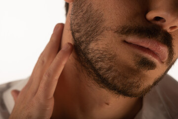 Obraz premium Adult model posing in the studio