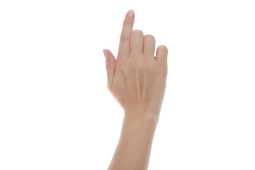 Hand isolated on a white background