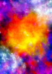 Naklejka premium Abstract space background digital art texture for modern and contemporary design for wall art and home decor.