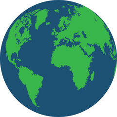 Earth globe clip art, vector illustration isolated