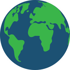 Earth globe clip art, vector illustration isolated