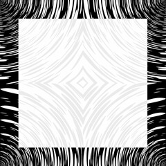 Seamless vector black and white background in the form of a spiral. Funnel from water. Black hole. Unusual dynamic black and white pattern.
