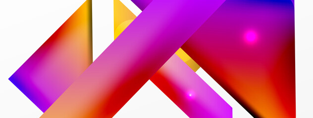 Abstract background. Simple color geometric shapes composition with 3d effect, lights and shadows. Vector Illustration For Wallpaper, Banner, Background, Card, Book Illustration, landing page