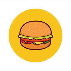 Hamburger burger vector illustration