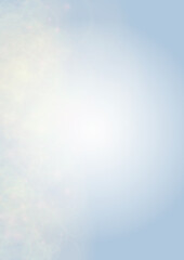 Vector Summer Sun Shine Background with Bokeh Blurred Glowing Gold Circles on Blue Sky.  Blured Sunlight Background. Magic Summertime Print. Calm Defocused Light Design for Posters, Covers, Cards.