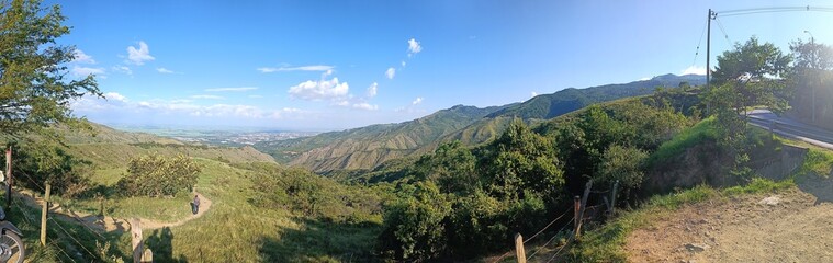 panorama of the mountains