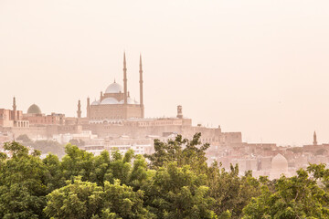 Mosque of Muhammad Ali in the heart of the Citadel in Cairo, Egypt