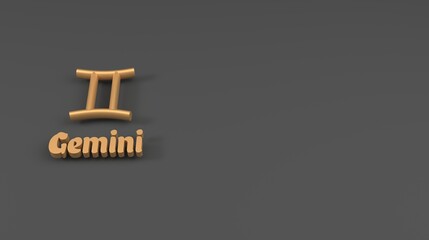 Gemini zodiac symbol
