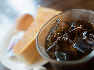 喫茶店のモーニングセット