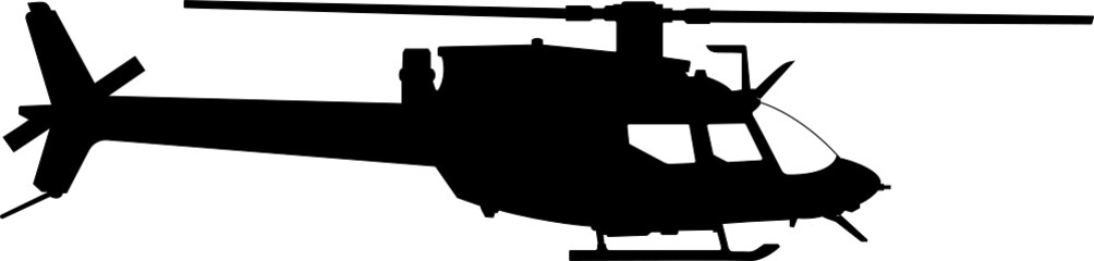 silhouette of a helicopter © Gabrielius