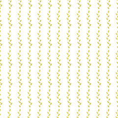 Seamless herbal pattern. Watercolor abstract background with green leaves for textile, wallpaper, home decor, wrapping paper