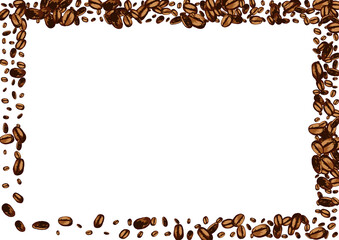 Black Pile Roasted Vector White Background.