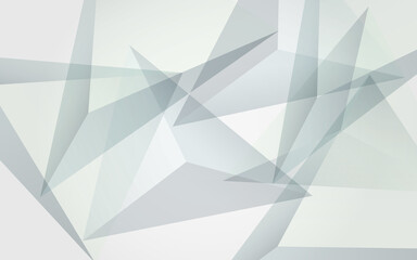 White Shapes Abstract Vector  Gray Background.