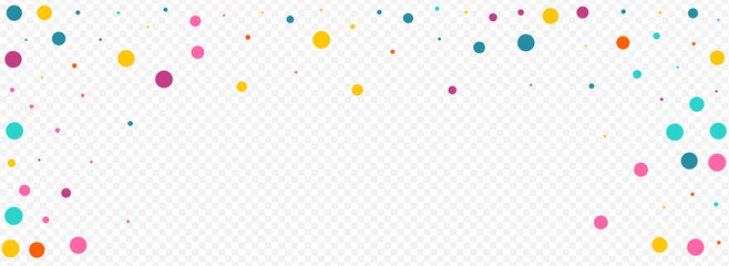 Multicolored Dot Effect Vector Panoramic