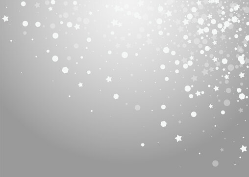 Grey Snow Vector Grey Background. Overlay Magic