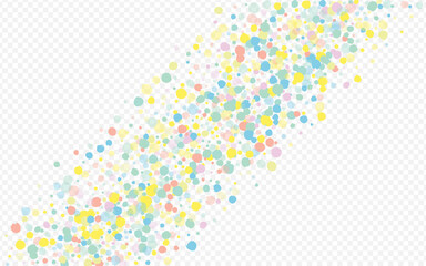 White Dot Carnival Transparent Background. Top