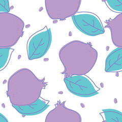 Ruby Garnet Vector Seamless Pattern. Painting
