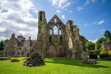 Fototapeta na wymiar The 12th Century Wenlock Priory in Shropshire, England