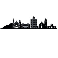 Obraz premium el paso city skyline silhouette