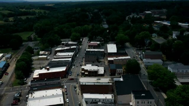 Hyperlapse footage of Elkin in spring. North Carolina, USA.
