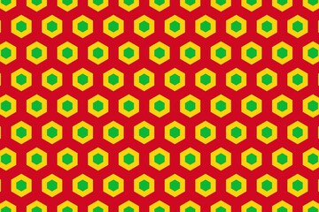 Geometric pattern in the colors of the national flag of Mali. The colors of Mali.