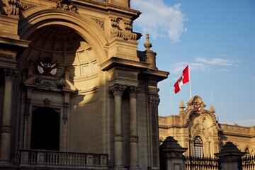 Famous Plaza Mayor in Lima, Peru