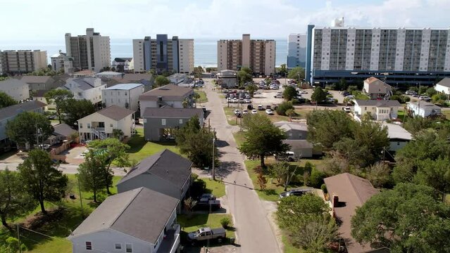 slow aerial push into resort development in north myrtle beach sc, south carolina