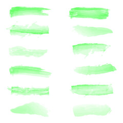 pastel green watercolor paintbrush drawing abstract background texture pattern vector illustration