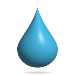 3D Drop Water Icon. Vector Illustration