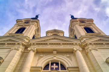 Fototapeta na wymiar Saint Nicholas church in Sremski Karlovci, Serbia.