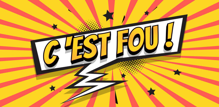 c'est fou bulle bd rouge