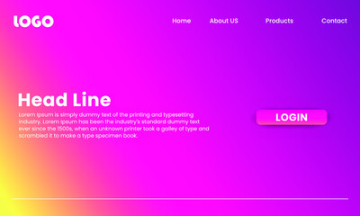 WEB background. First page background. Landing page template. Vector illustration. EPS 10