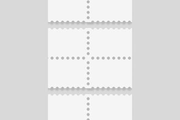 Blank Postage Stamp for Mockup. 3D Render.