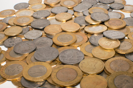 10 rupee coin mixed. India