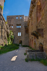 Fototapeta premium Castle Hohenbaden old ruin. Baden Baden, Baden Wuerttemberg, Germany, Europe