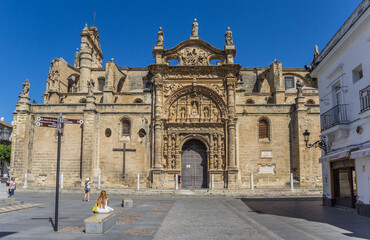 Fototapeta na wymiar Front of the Priory church in El Puerto de Santa Maria, Spain