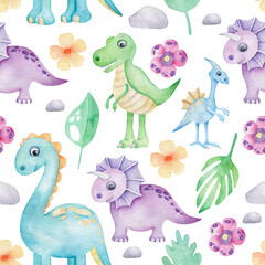 Obraz na płótnie Canvas Dinosaur pattern