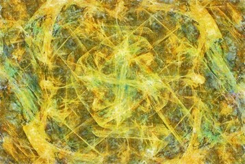 Digital painterly fractal texture